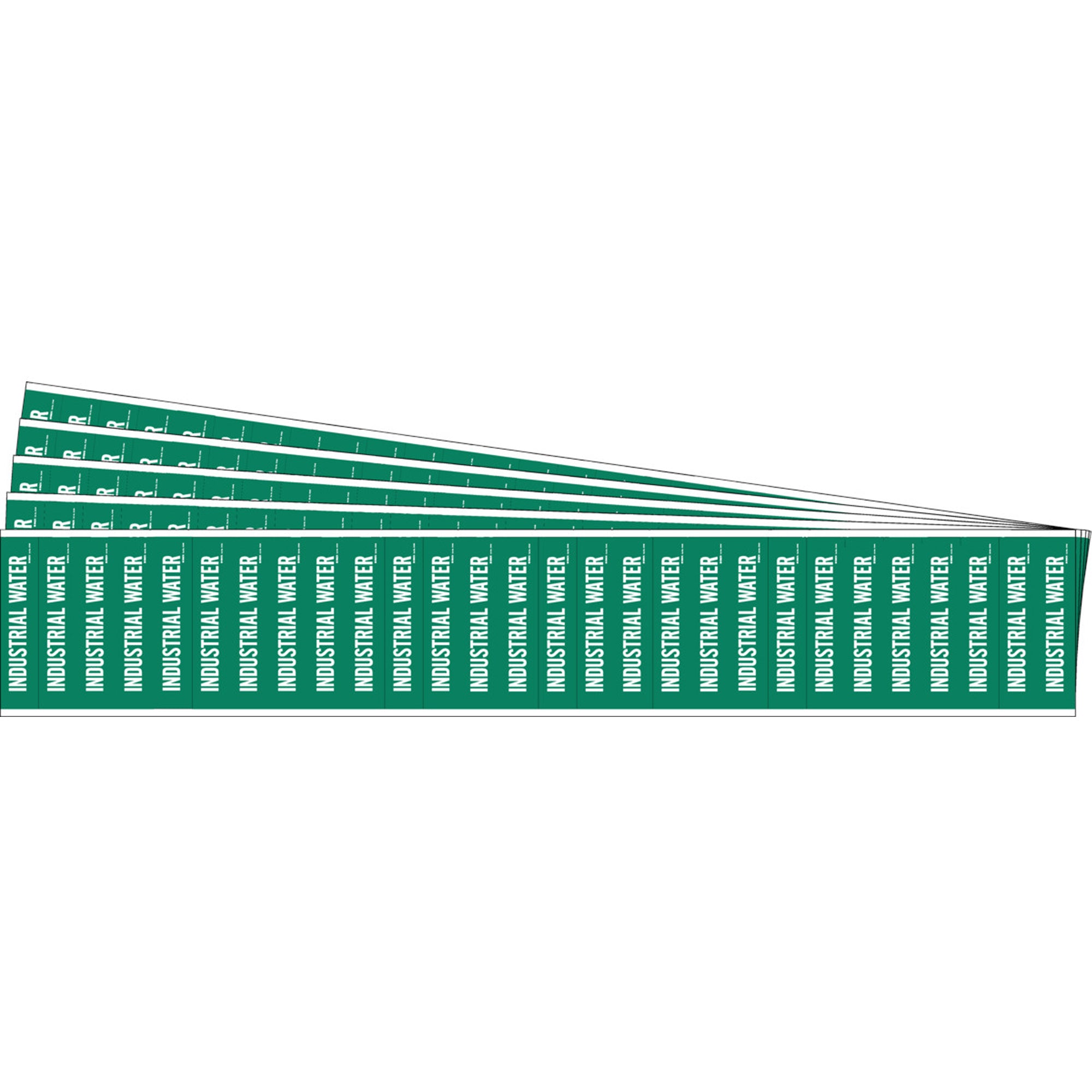 ""Industrial Water"" Semi-Conductor & Chemical Pipe Markers - SAF773