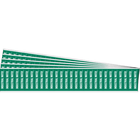""Industrial Water"" Semi-Conductor & Chemical Pipe Markers - SAF773
