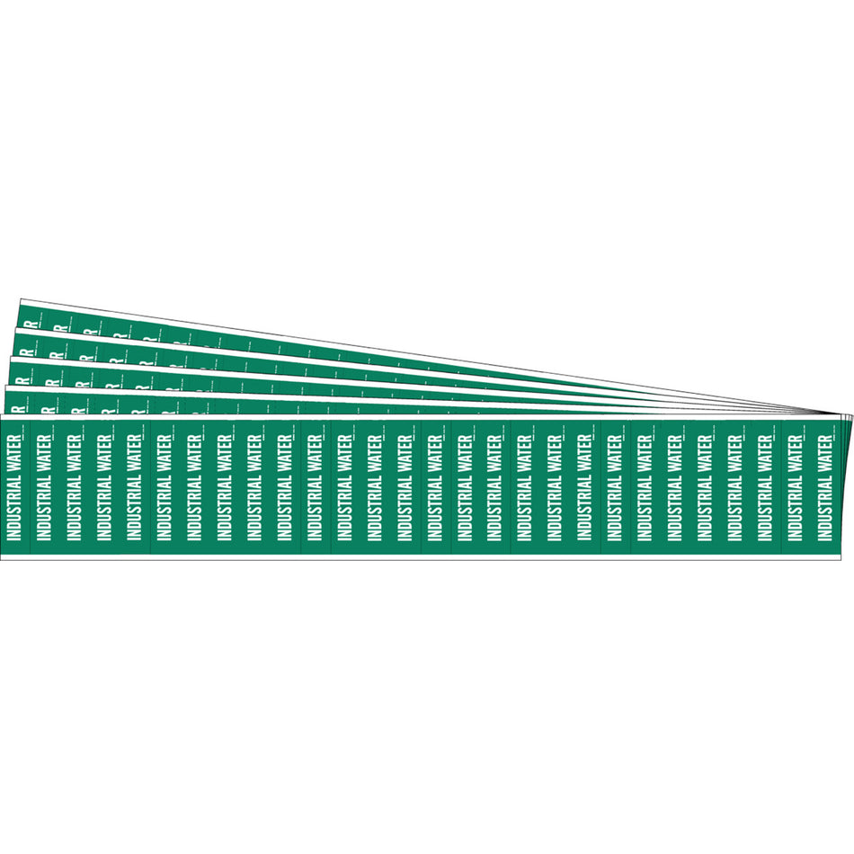 ""Industrial Water"" Semi-Conductor & Chemical Pipe Markers - SAF773