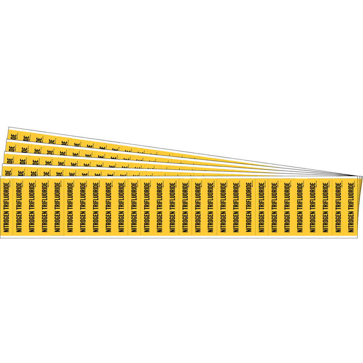 ""Nitrogen Trifluoride"" Semi-Conductor & Chemical Pipe Markers - SAF775