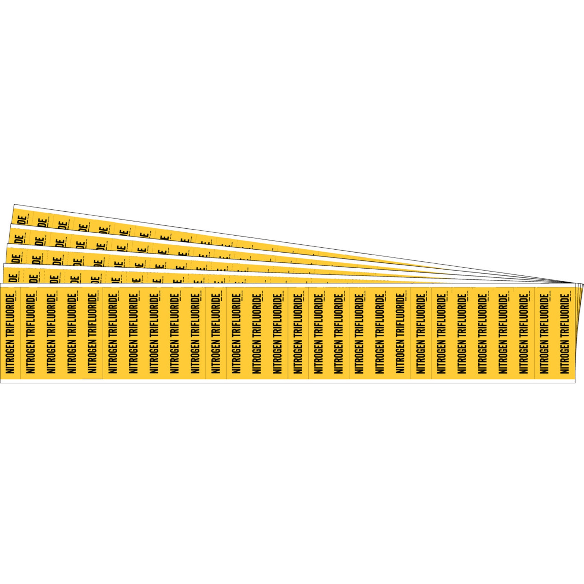 ""Nitrogen Trifluoride"" Semi-Conductor & Chemical Pipe Markers - SAF775
