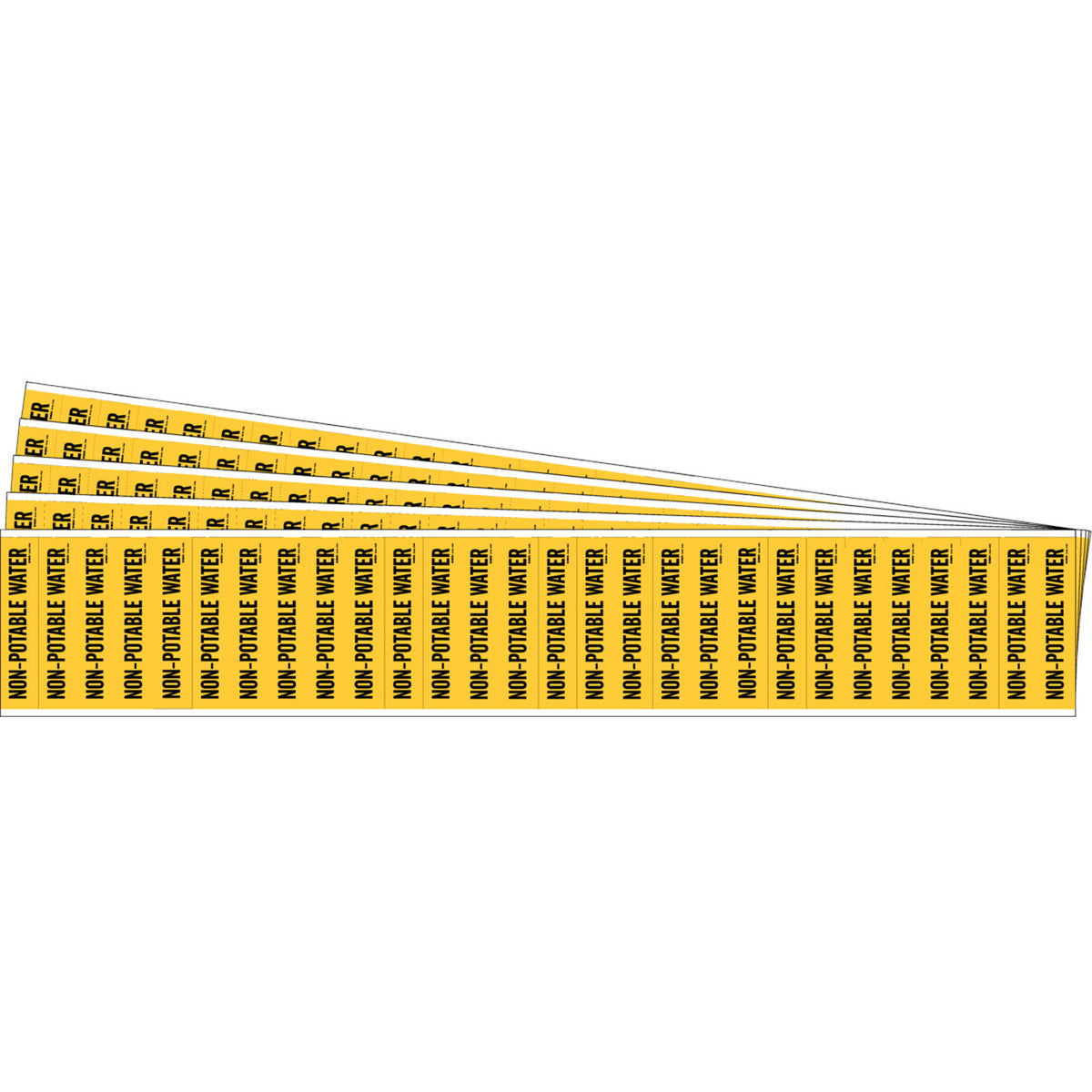 ""Non-Potable Water"" Semi-Conductor & Chemical Pipe Markers - SAF777