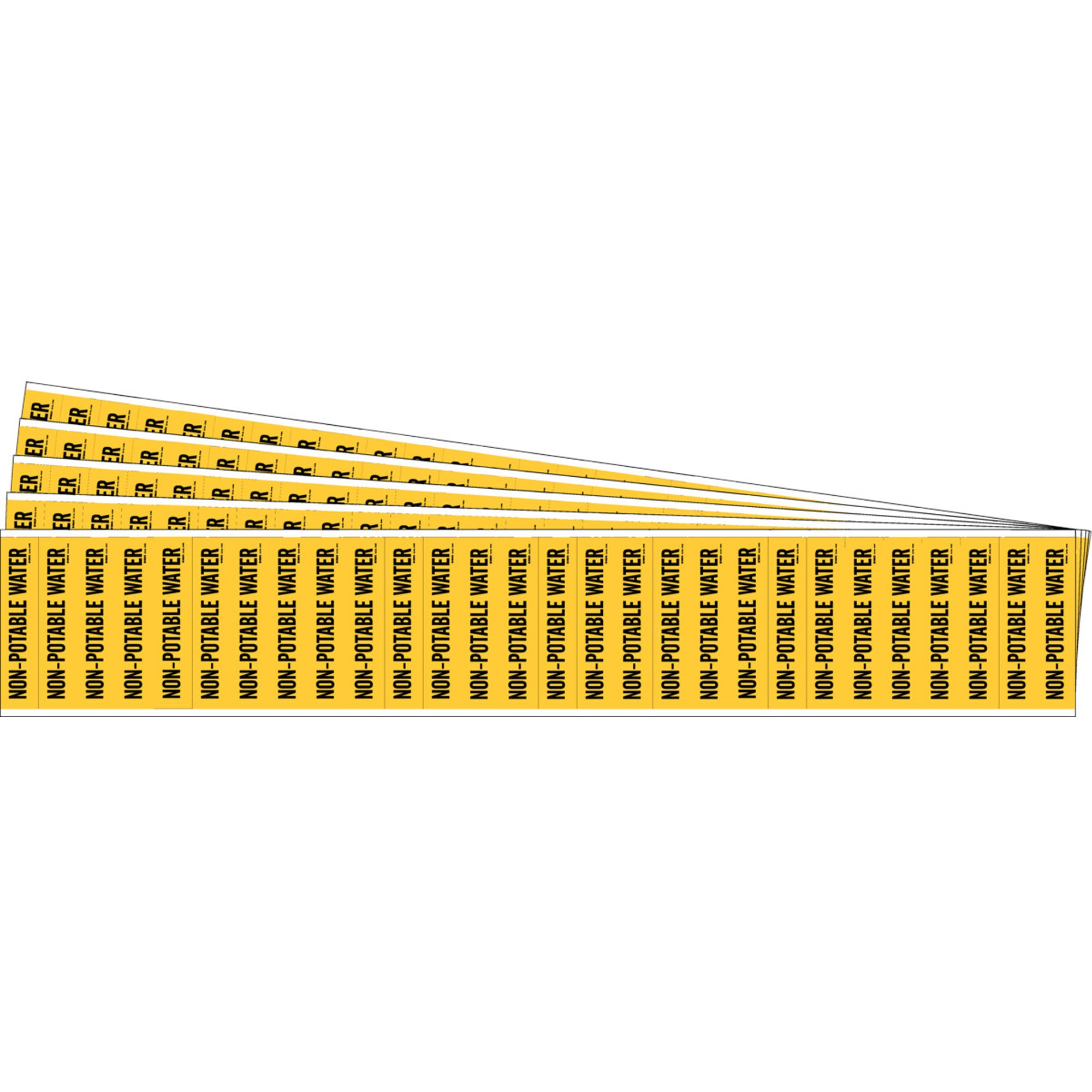 ""Non-Potable Water"" Semi-Conductor & Chemical Pipe Markers - SAF777