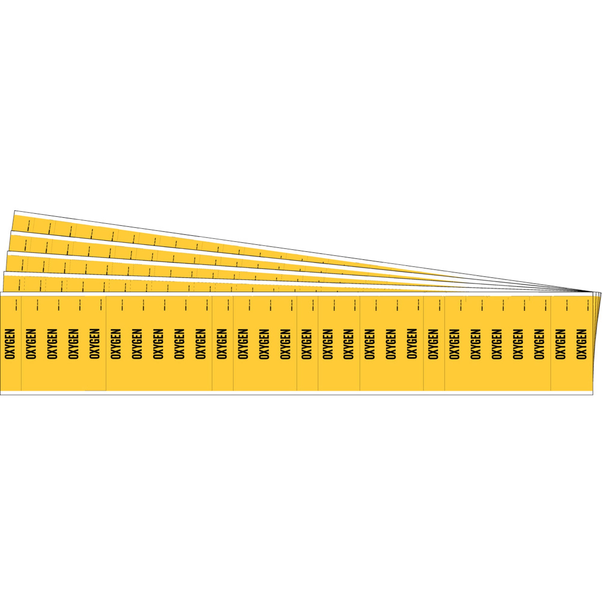 ""Oxygen"" Semi-Conductor & Chemical Pipe Markers - SAF778