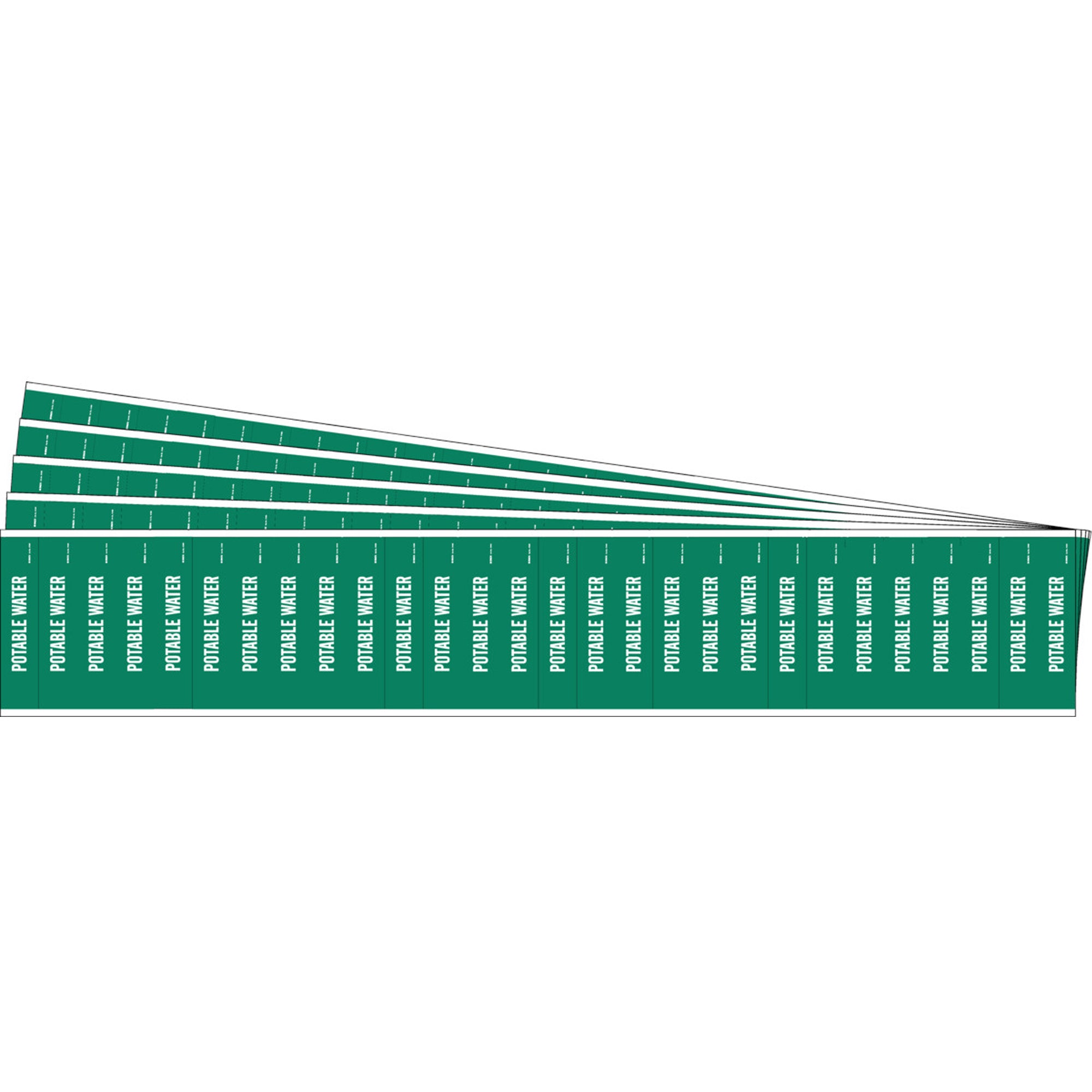 ""Potable Water"" Semi-Conductor & Chemical Pipe Markers - SAF779