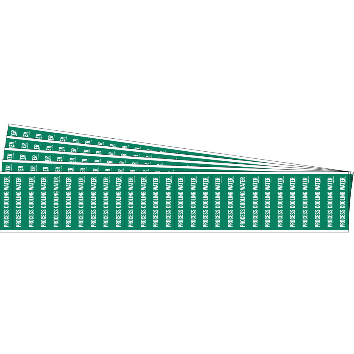""Process Cooling Water"" Semi-Conductor & Chemical Pipe Markers - SAF780