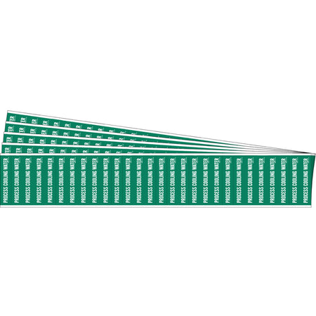 ""Process Cooling Water"" Semi-Conductor & Chemical Pipe Markers - SAF780