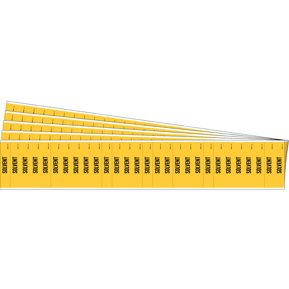 ""Solvent"" Semi-Conductor & Chemical Pipe Markers - SAF784
