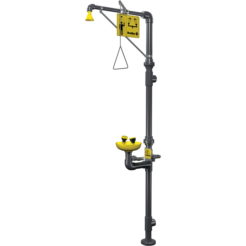 Corrosion-Resistant Emergency Shower & Eye/Face Wash Station - SAK638