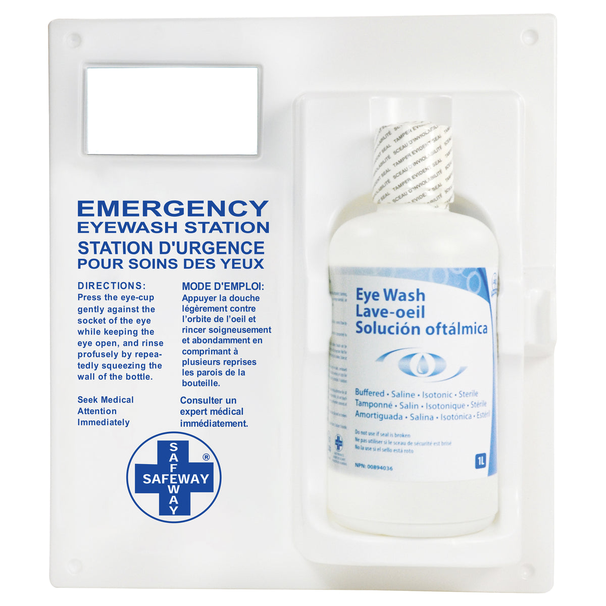 Eyewash Station - Single Station With Eyewash Solution - SAL339