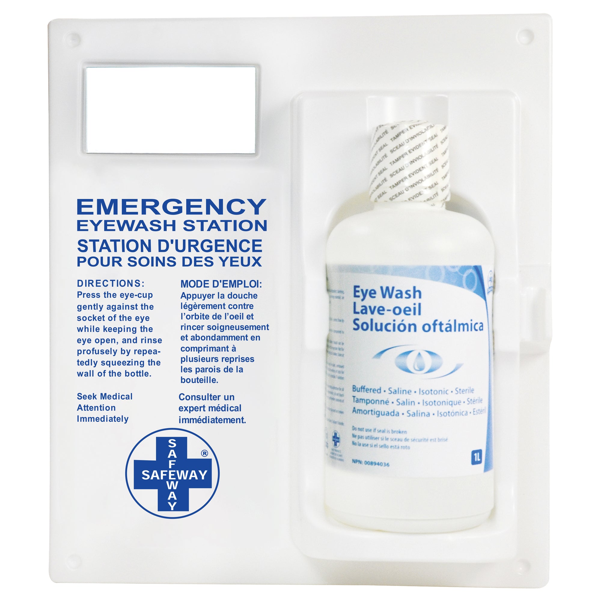Eyewash Station - Single Station With Eyewash Solution - SAL339