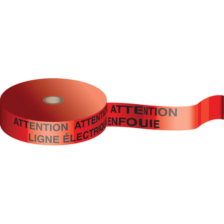""Attention Ligne Electrique Enfouie"" Tape - SAP066