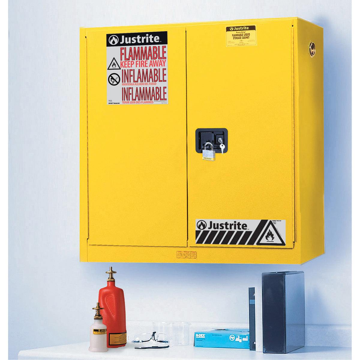 Wall Mount Sure-Grip® Ex Safety Cabinets - SAQ040