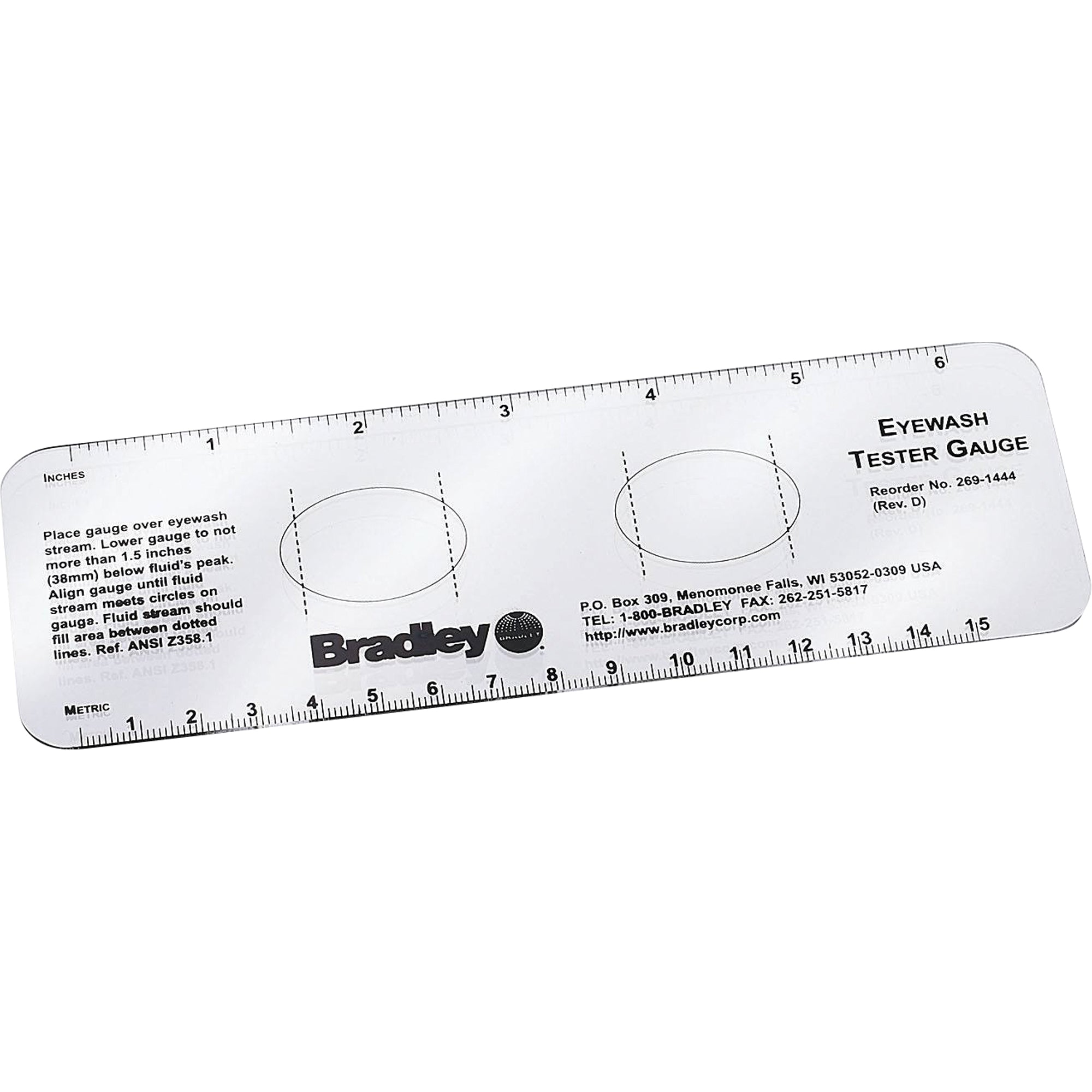 Eyewash Test Gauges - SAQ294