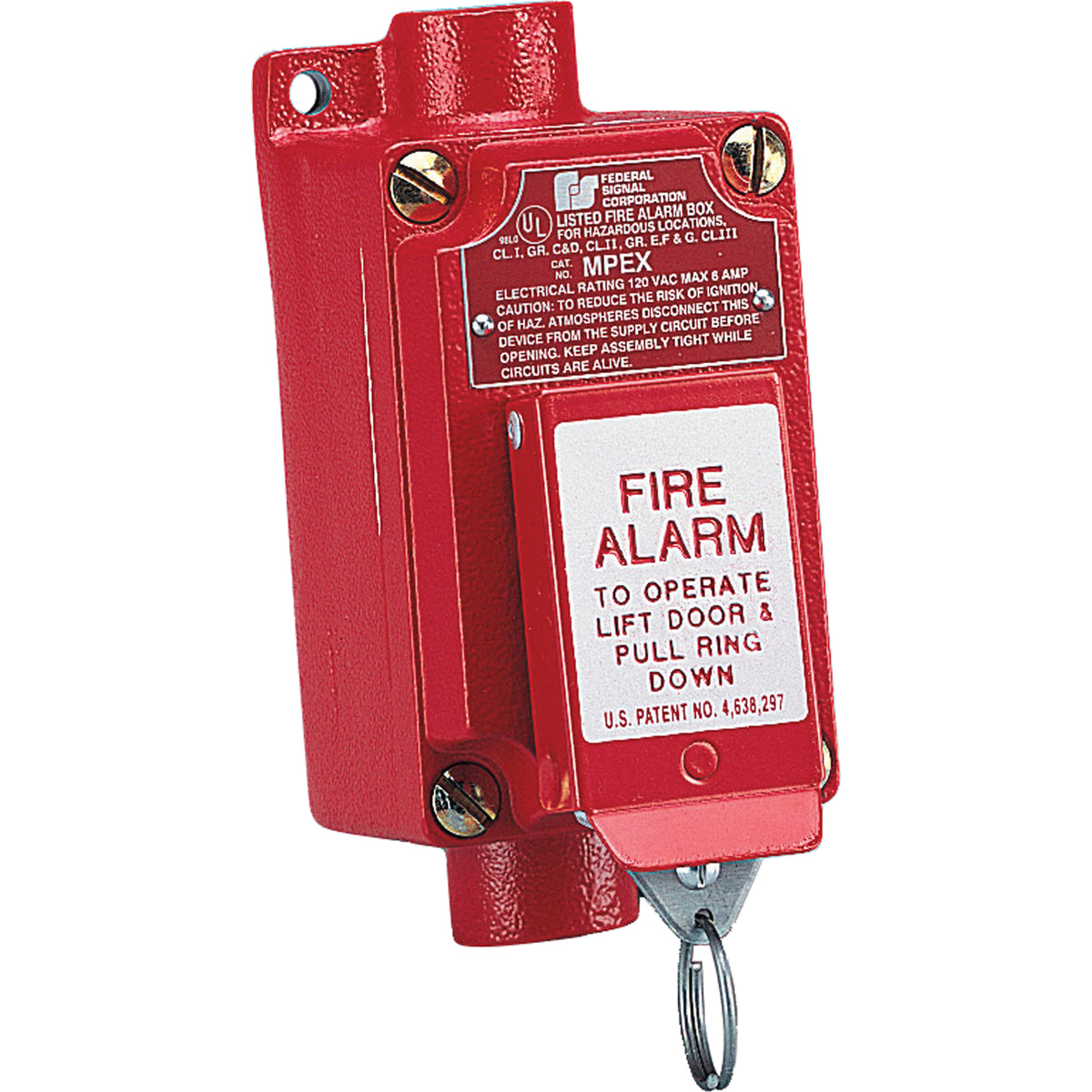Explosion-proof Fire Alarm Pull Station (mpex) Two-step Operation Prevents Accidental Activation - SAR389