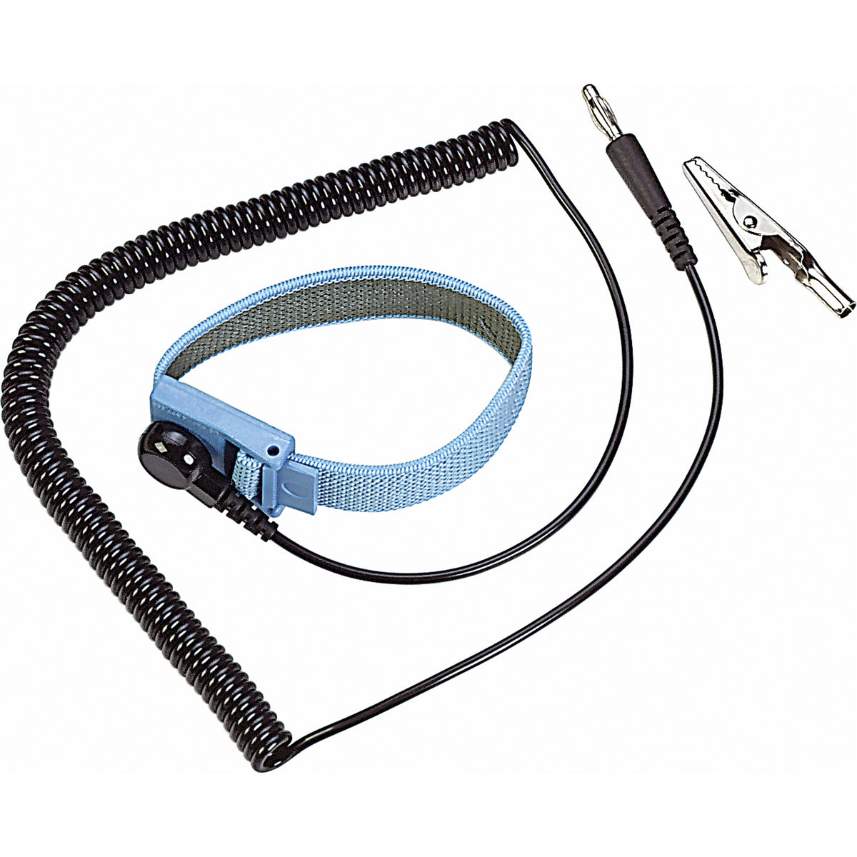 ESD 6' Coil Cord with Wrist Strap - SAR852