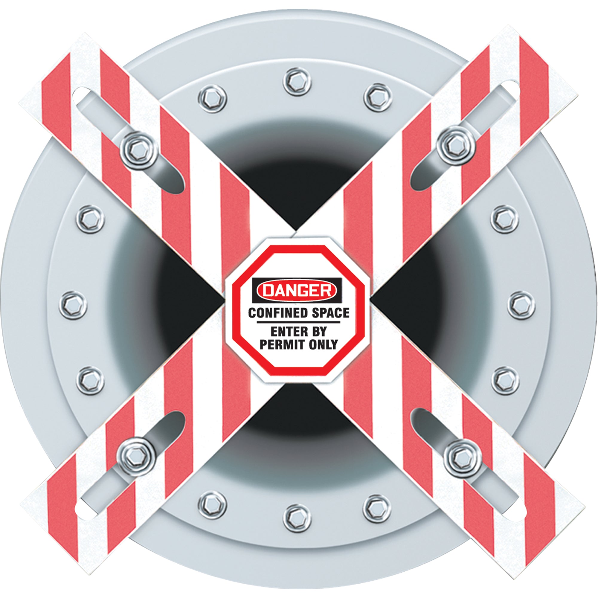 Danger Man-Way Cross™ Barrier - SAS576