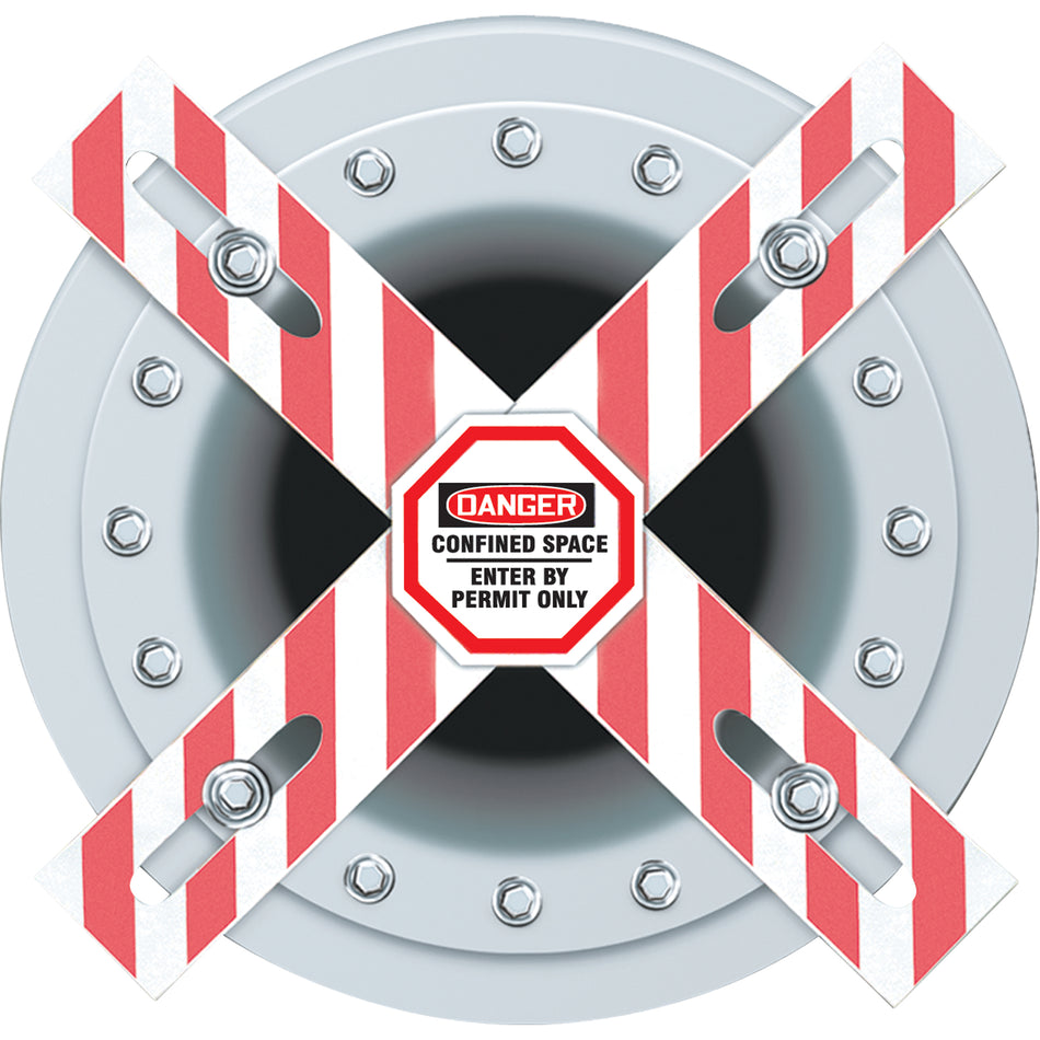 Danger Man-Way Cross™ Barrier - SAS576