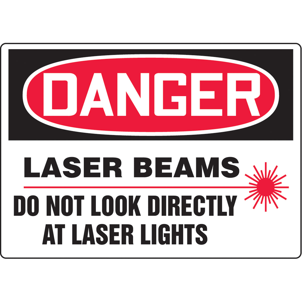 ""Laser Beams"" Sign - SAS816
