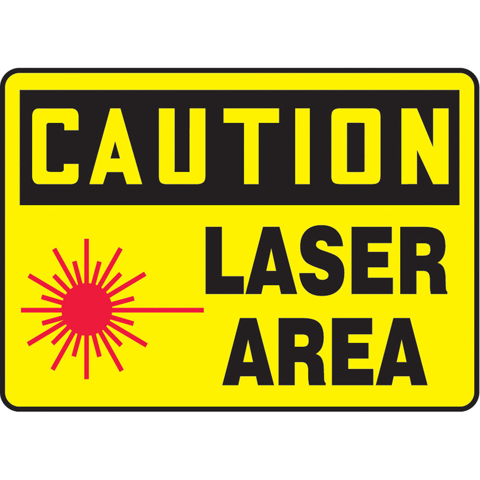 ""Laser Area"" Sign - SAS834