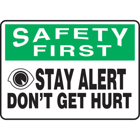 ""Stay Alert"" Sign - SAS893
