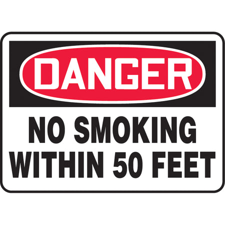 ""No Smoking Within 50 Feet"" Sign - SAS953