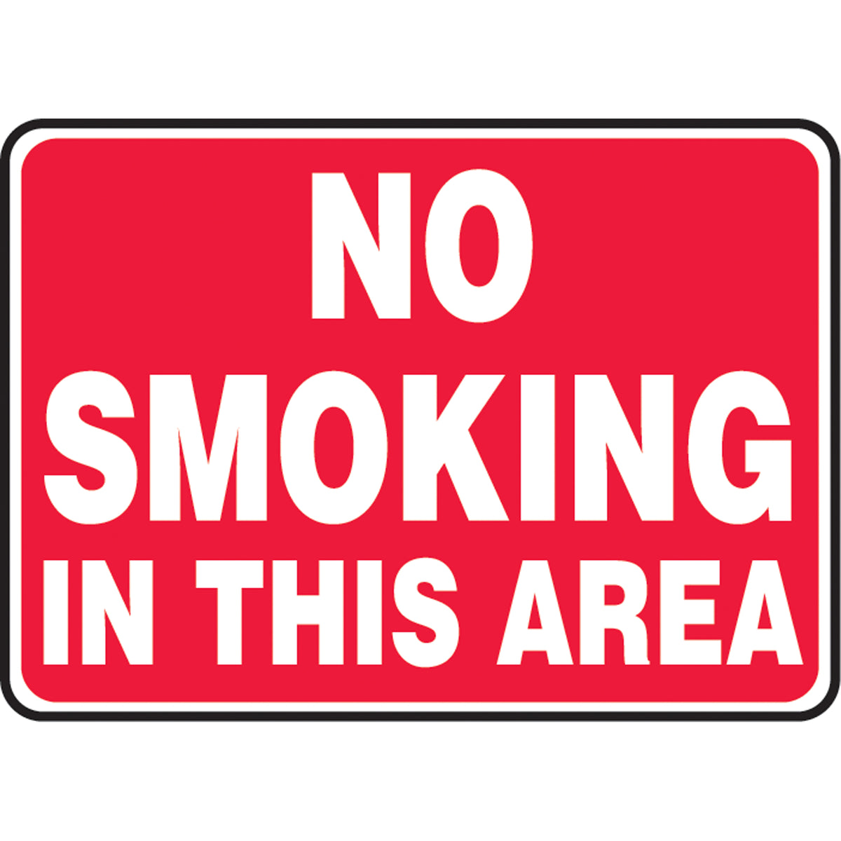 ""No Smoking In This Area"" Sign - SAT002