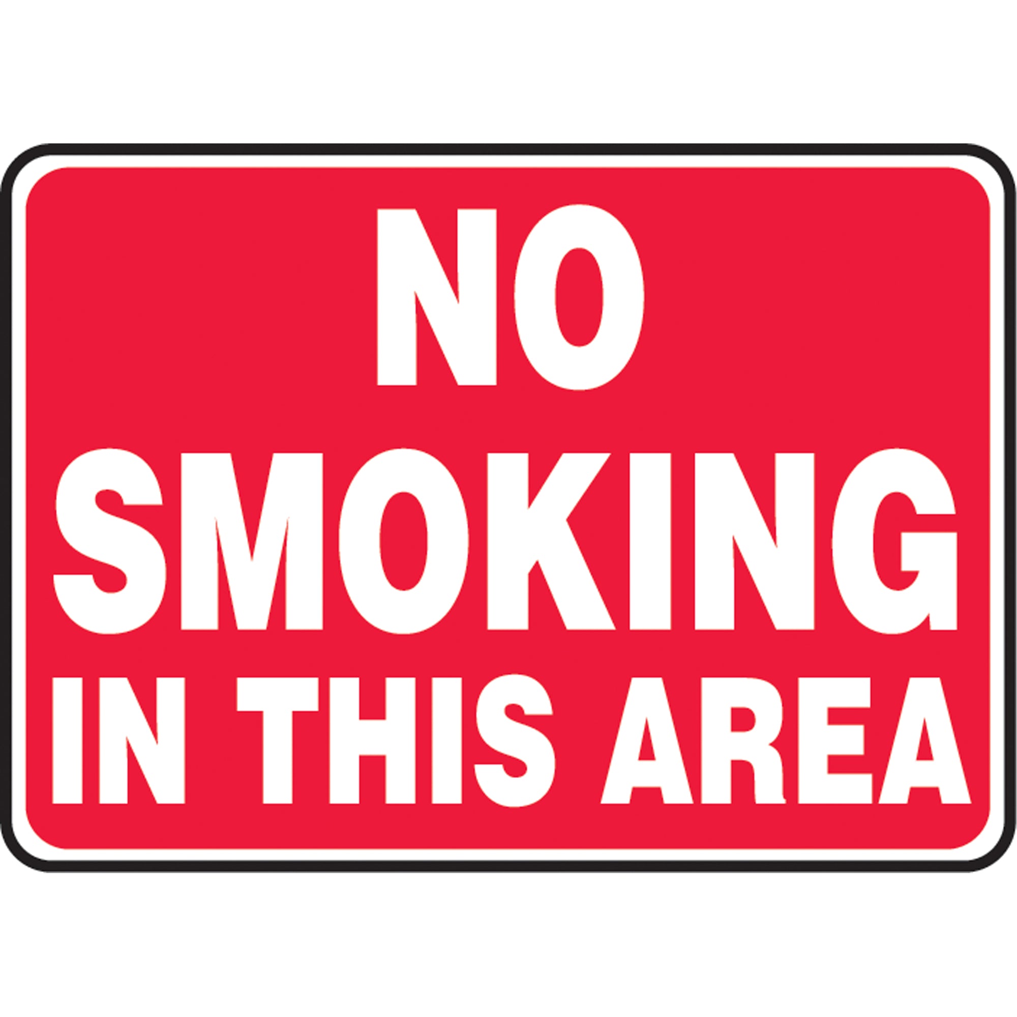 ""No Smoking In This Area"" Sign - SAT002