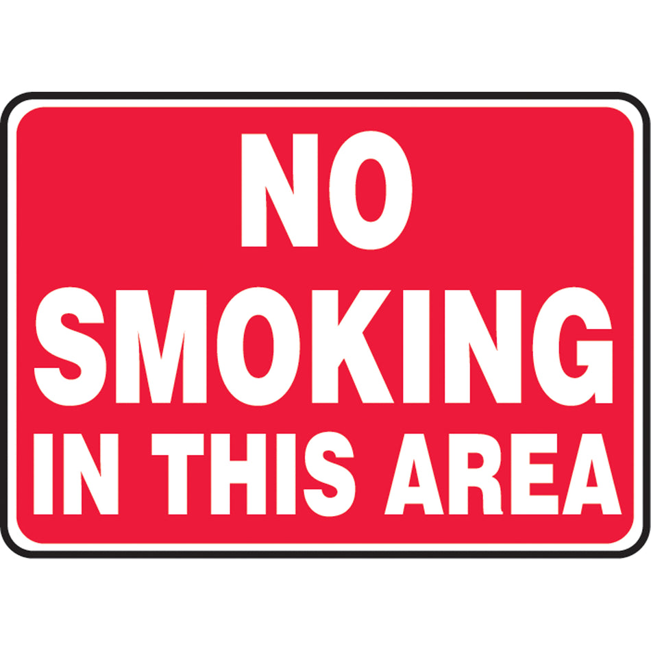 ""No Smoking In This Area"" Sign - SAT002