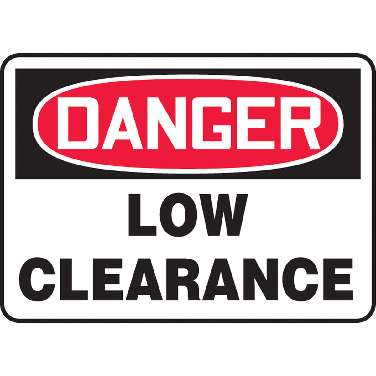 ""Low Clearance"" Sign - SAT056