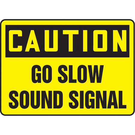 ""Go Slow"" Sign - SAT086