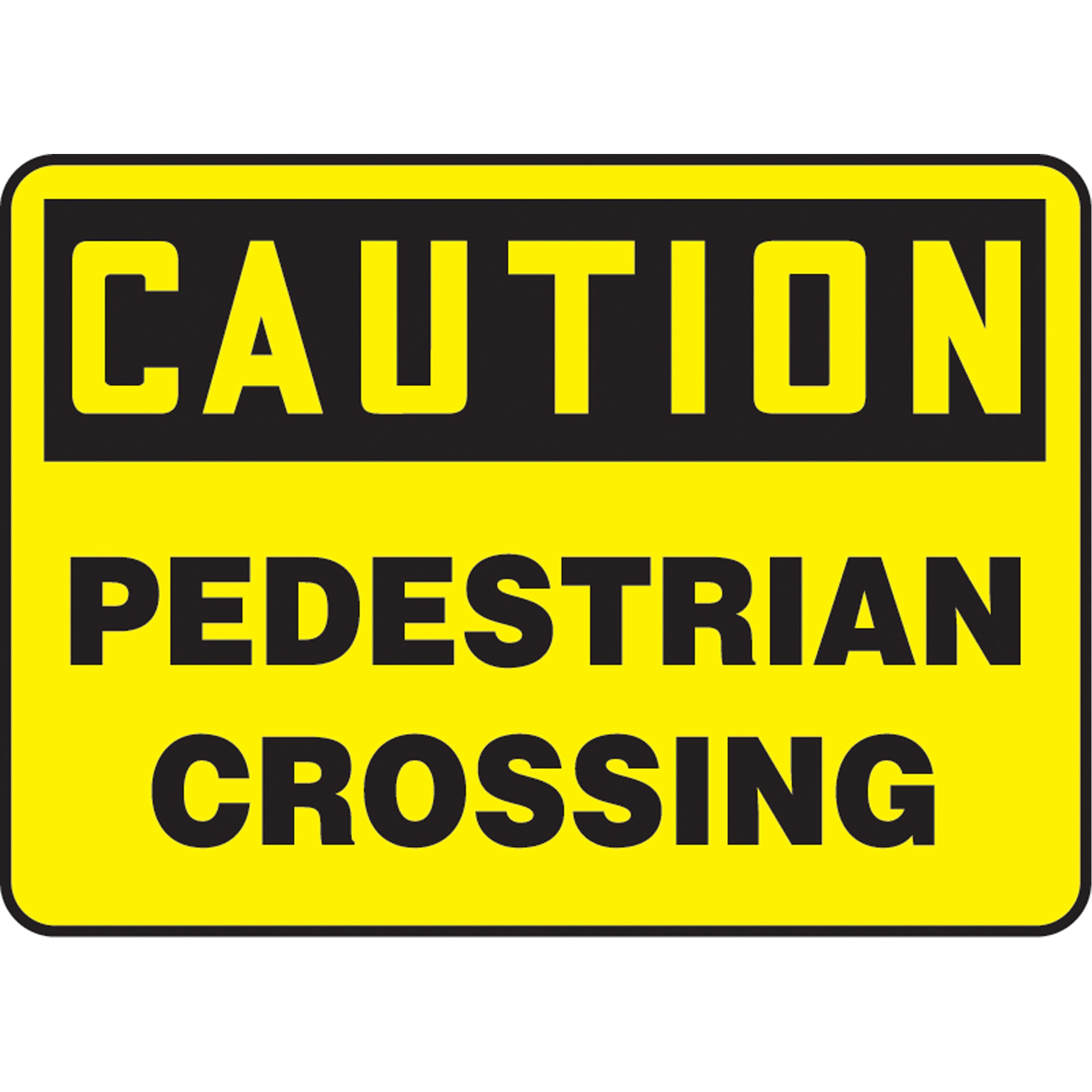""Pedestrian Crossing"" Sign - SAT104
