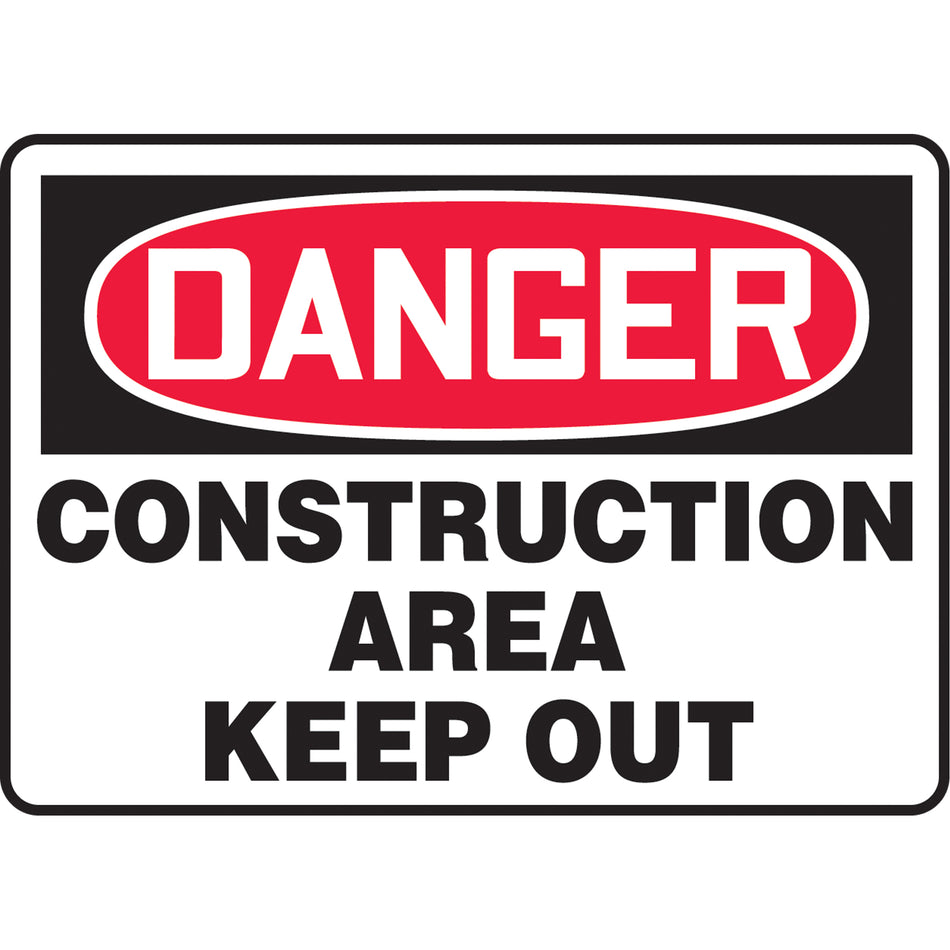 ""Construction Area Keep Out"" Sign - SAT166