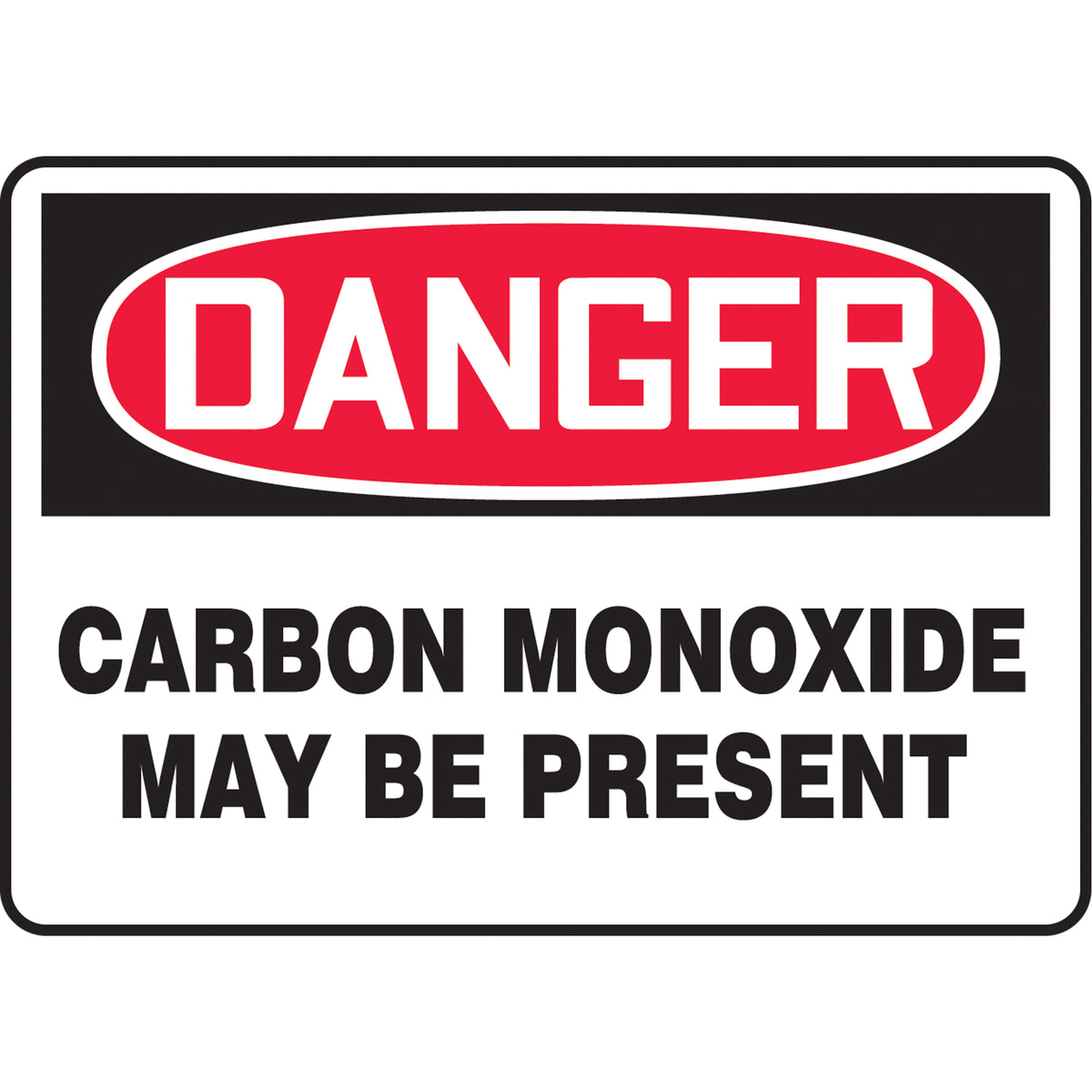 ""Carbon Monoxide"" Sign - SAT203