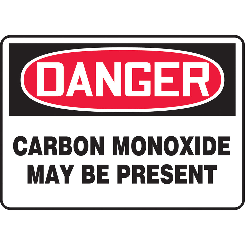 ""Carbon Monoxide"" Sign - SAT203