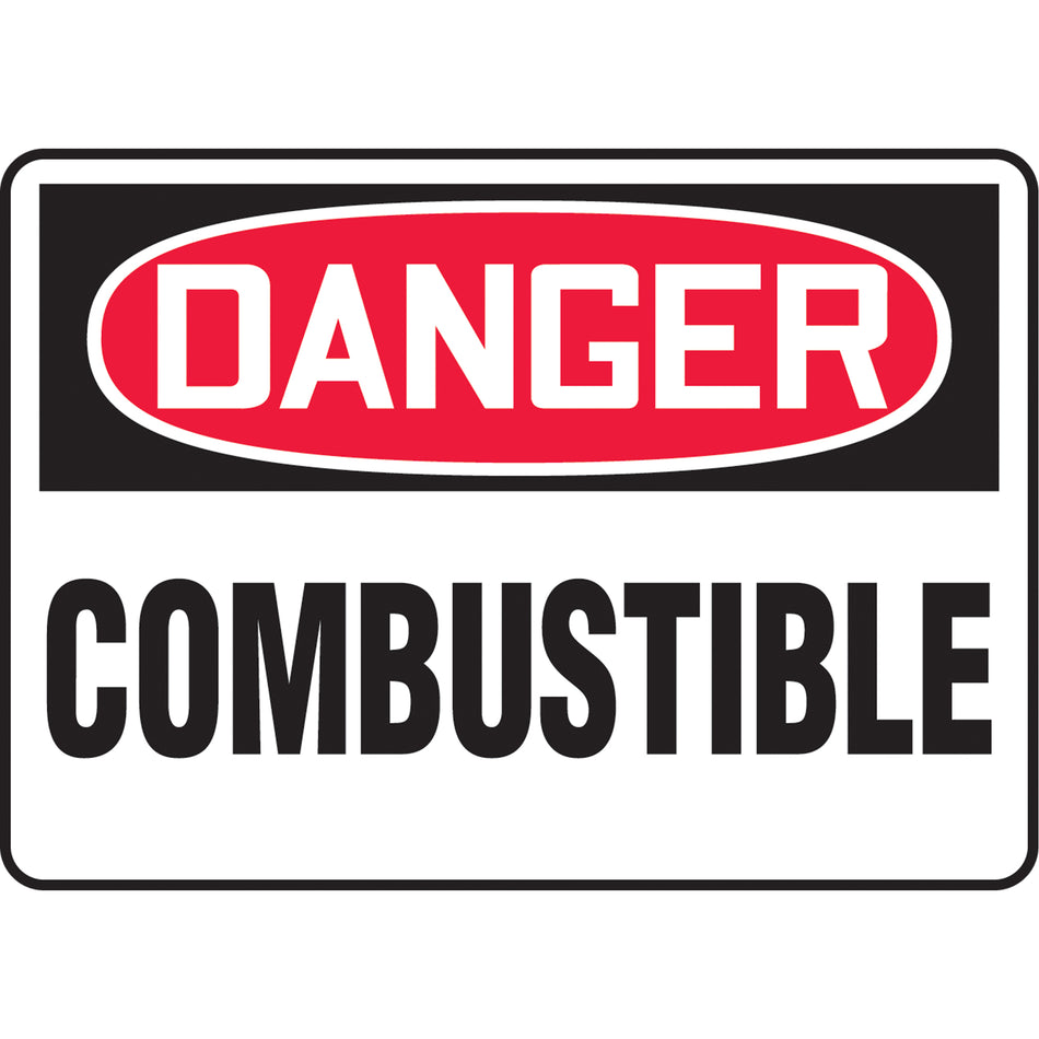 ""Combustible"" Sign - SAT215