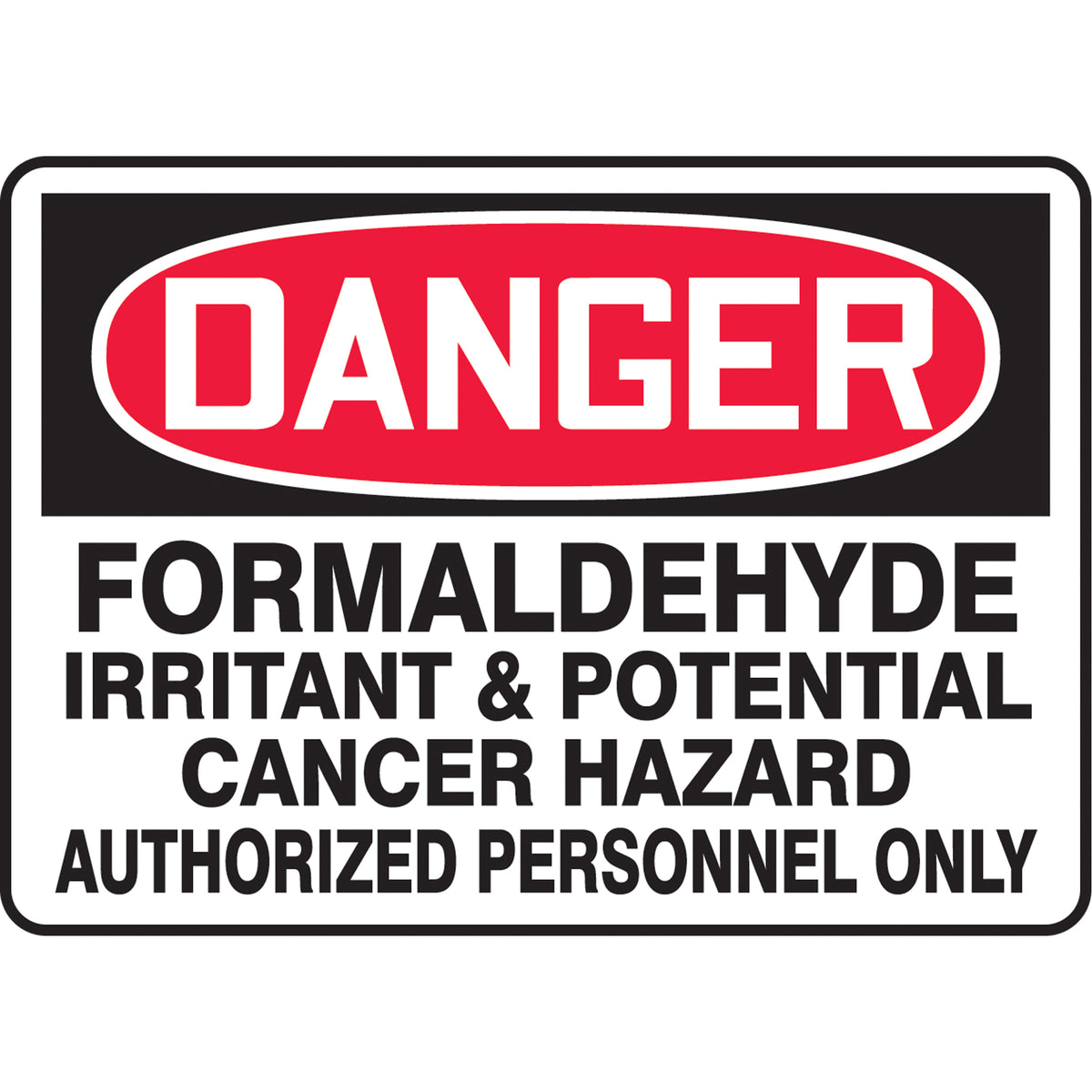 ""Formaldehyde"" Sign - SAT299