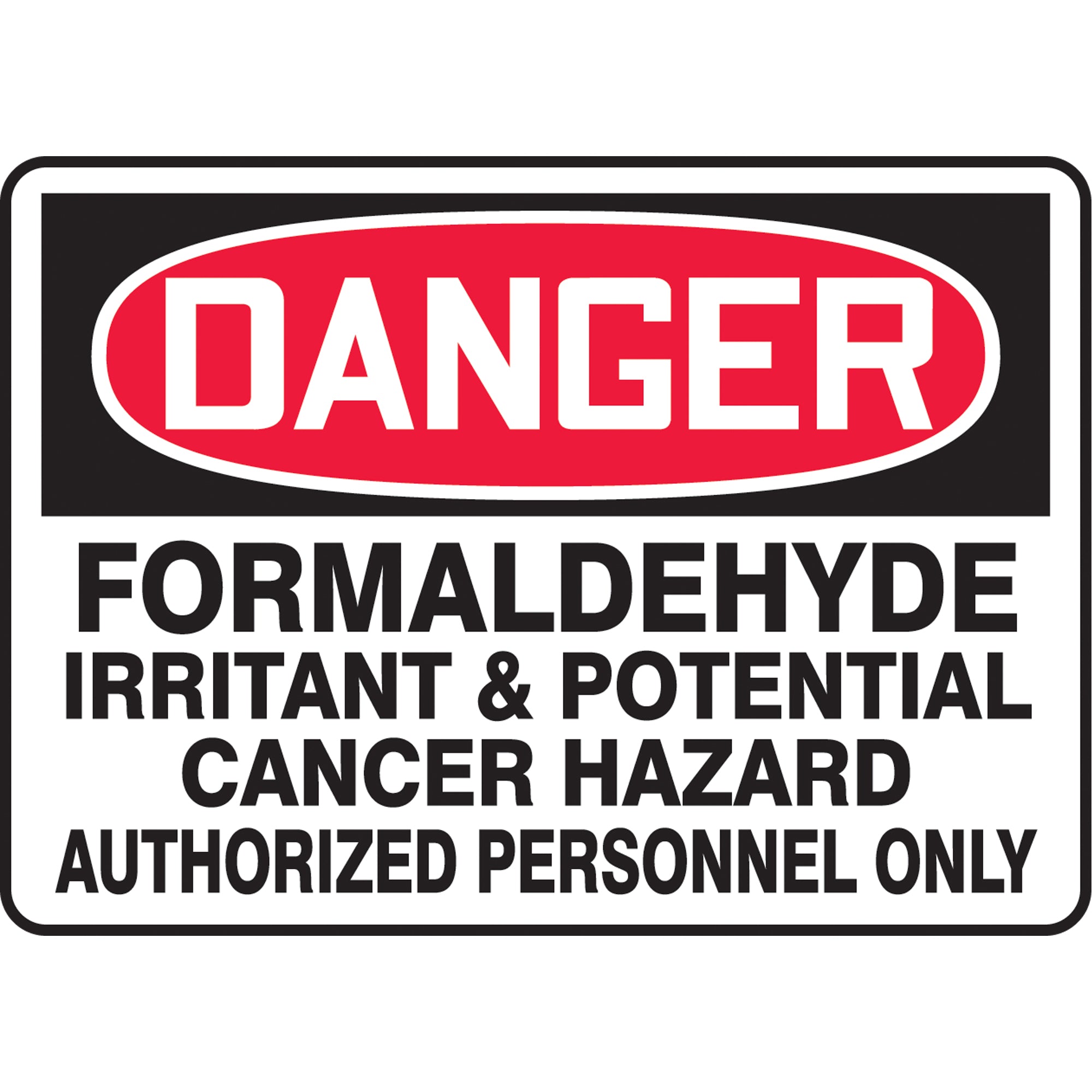 ""Formaldehyde"" Sign - SAT299