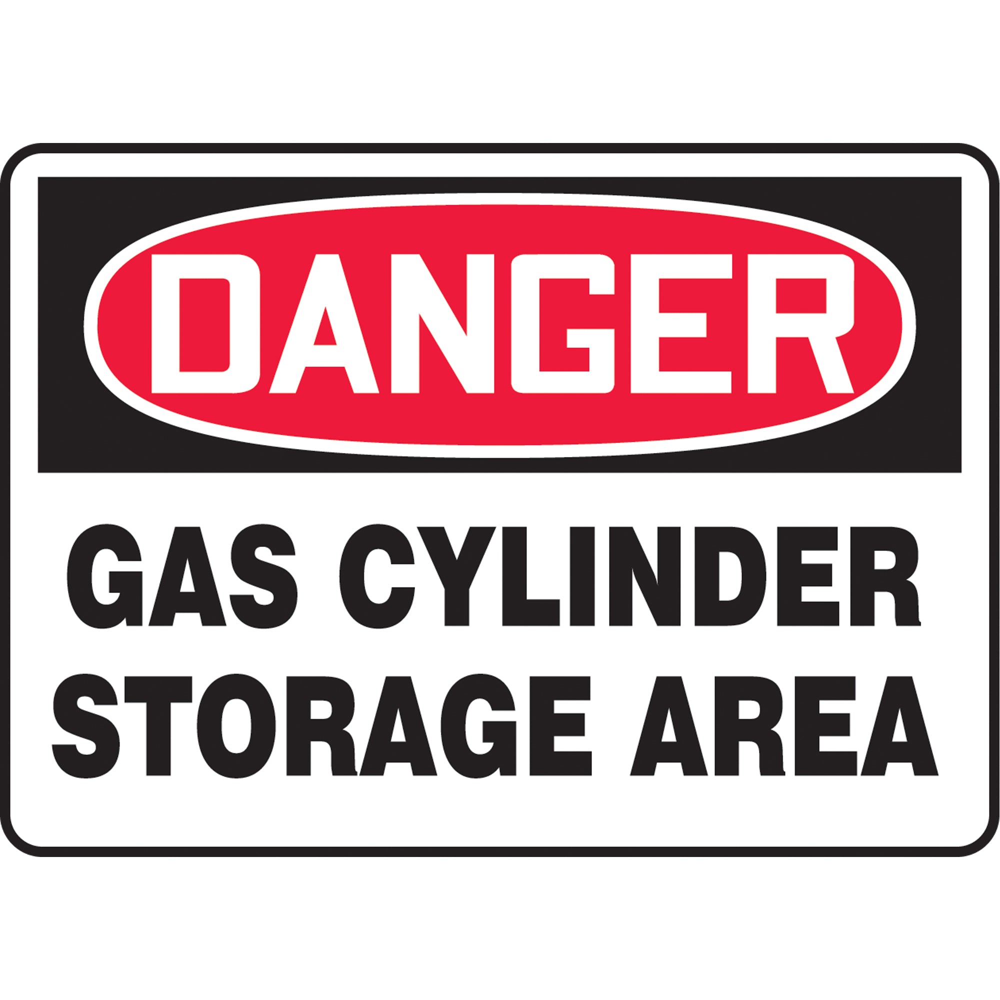""Gas Cylinder Storage Area"" Sign - SAT311