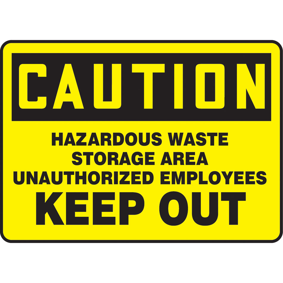 ""Hazardous Waste Storage Area"" Sign - SAT419