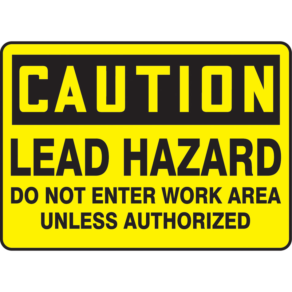 ""Lead Hazard"" Sign - SAT431