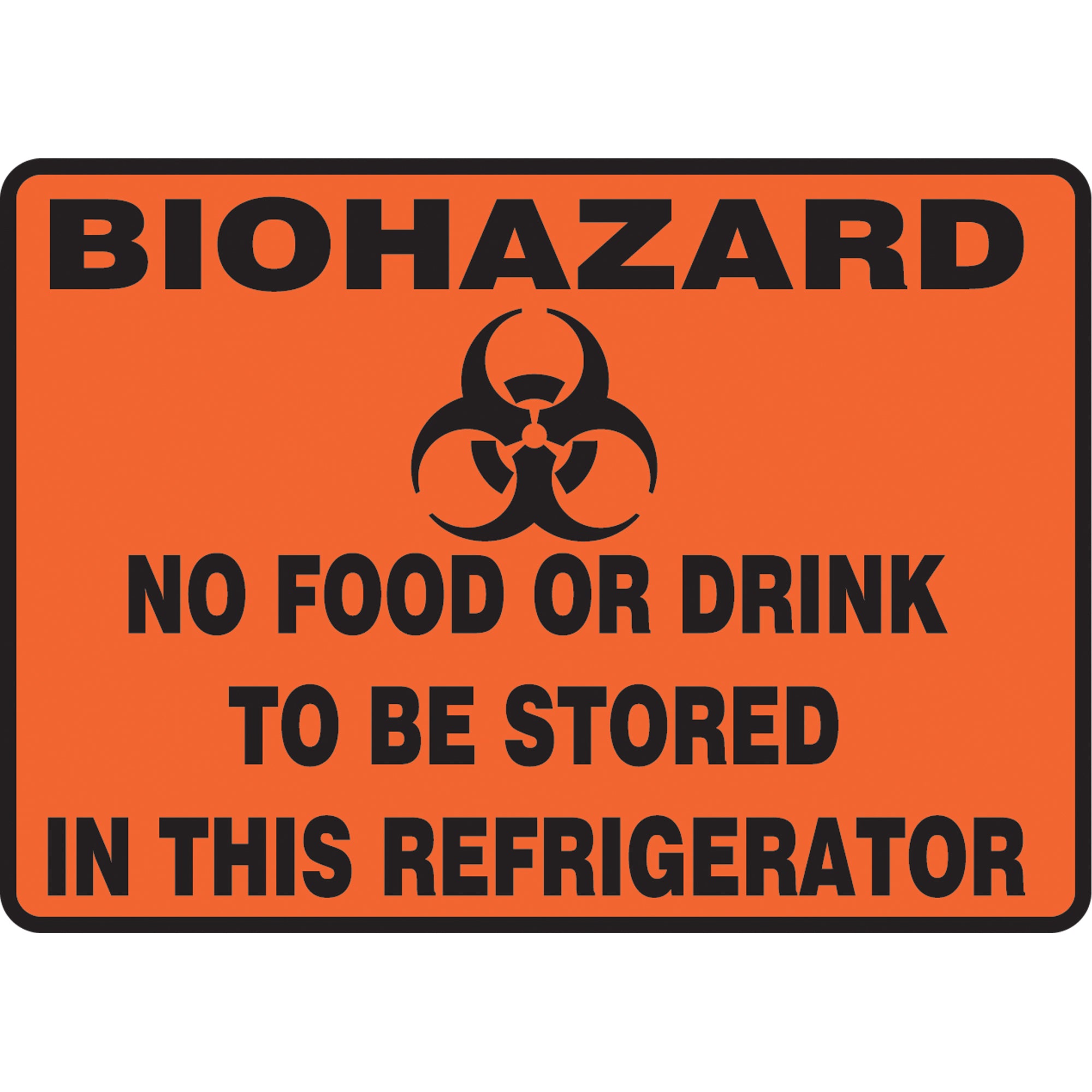 ""Biohazard"" Refrigerator Sign - SAT468