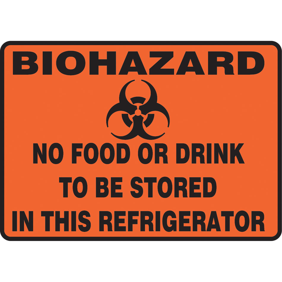 ""Biohazard"" Refrigerator Sign - SAT468