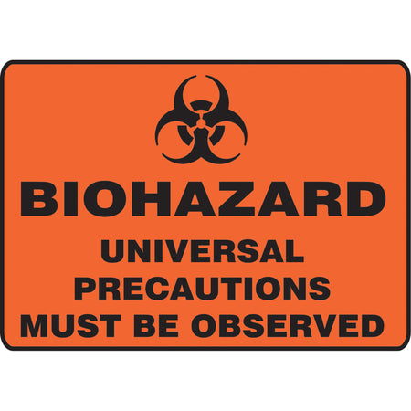 ""Biohazard Universal Cautions"" Sign - SAT474