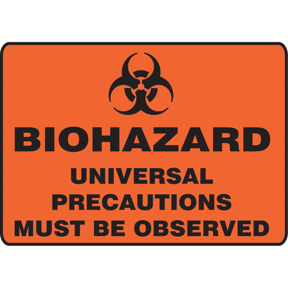 ""Biohazard Universal Cautions"" Sign - SAT474
