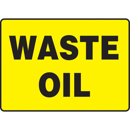 ""Waste Oil"" Sign - SAT495