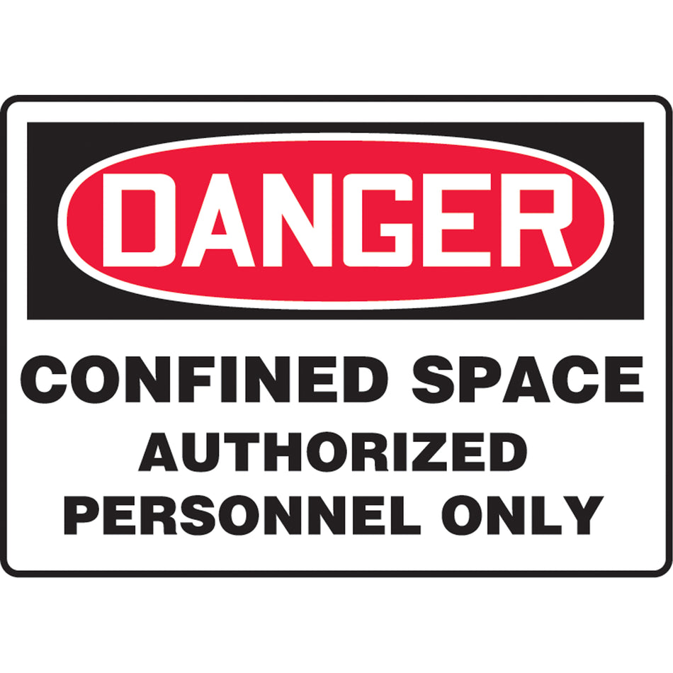 ""Confined Space Authorized Personnel"" Sign - SAT507