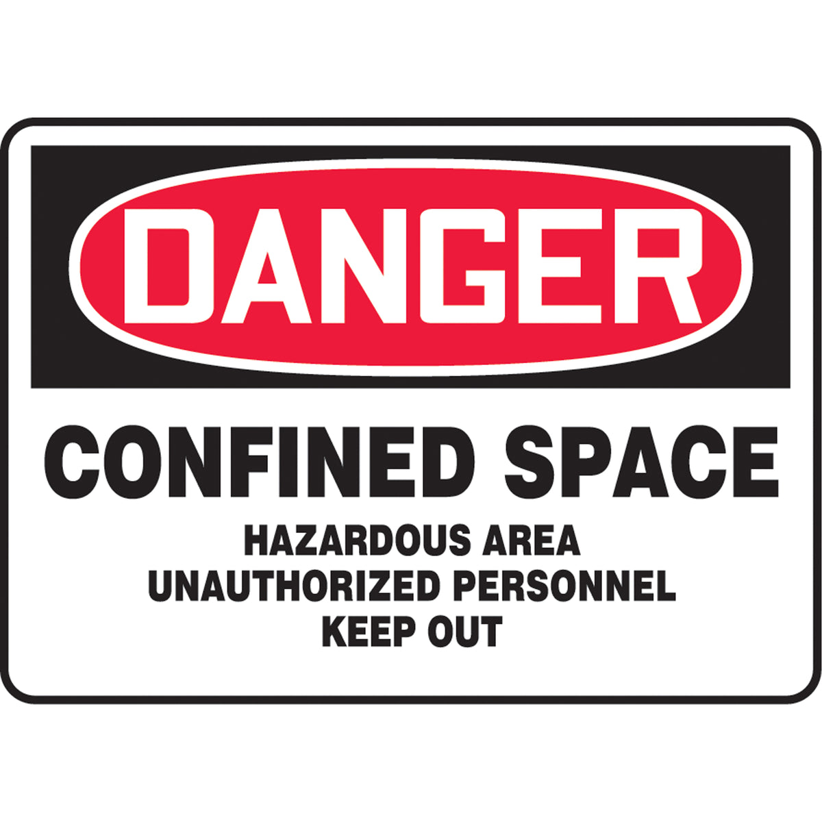 ""Confined Space Hazardous Area"" Sign - SAT549