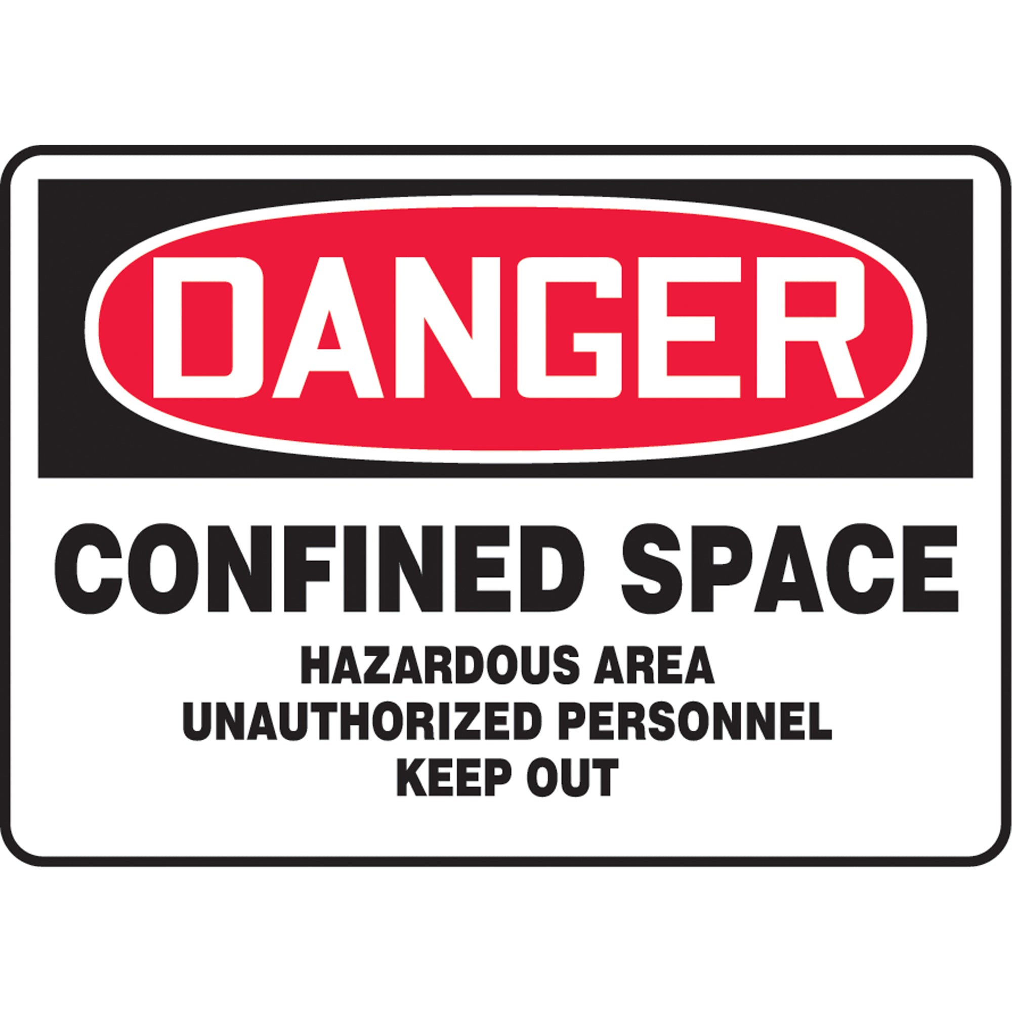 ""Confined Space Hazardous Area"" Sign - SAT549