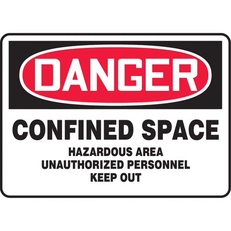 ""Confined Space Hazardous Area"" Sign - SAT549